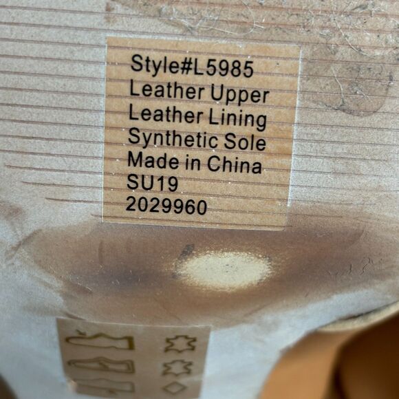 Madewell The Cindy Sandal Stacked Heel Brown Leather Women's 9 Chunky Boho - Picture 11 of 11